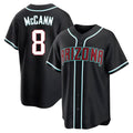 Kdoa A.Diamondbacks #8 James McCann Player Black Replica Fashion Out Stitched Jersey