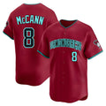 Kdoa A.Diamondbacks #8 James McCann Player Red Limited Alternate Stitched Jersey