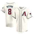 Kdoa A.Diamondbacks #8 James McCann Player White Red Limited Home Stitched Jersey