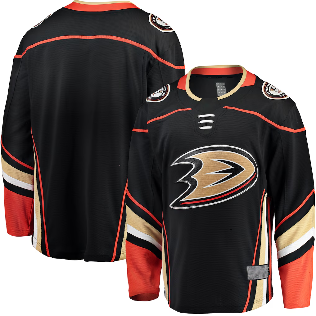 Kdoa A.Ducks Black Breakaway Home Jerseys
