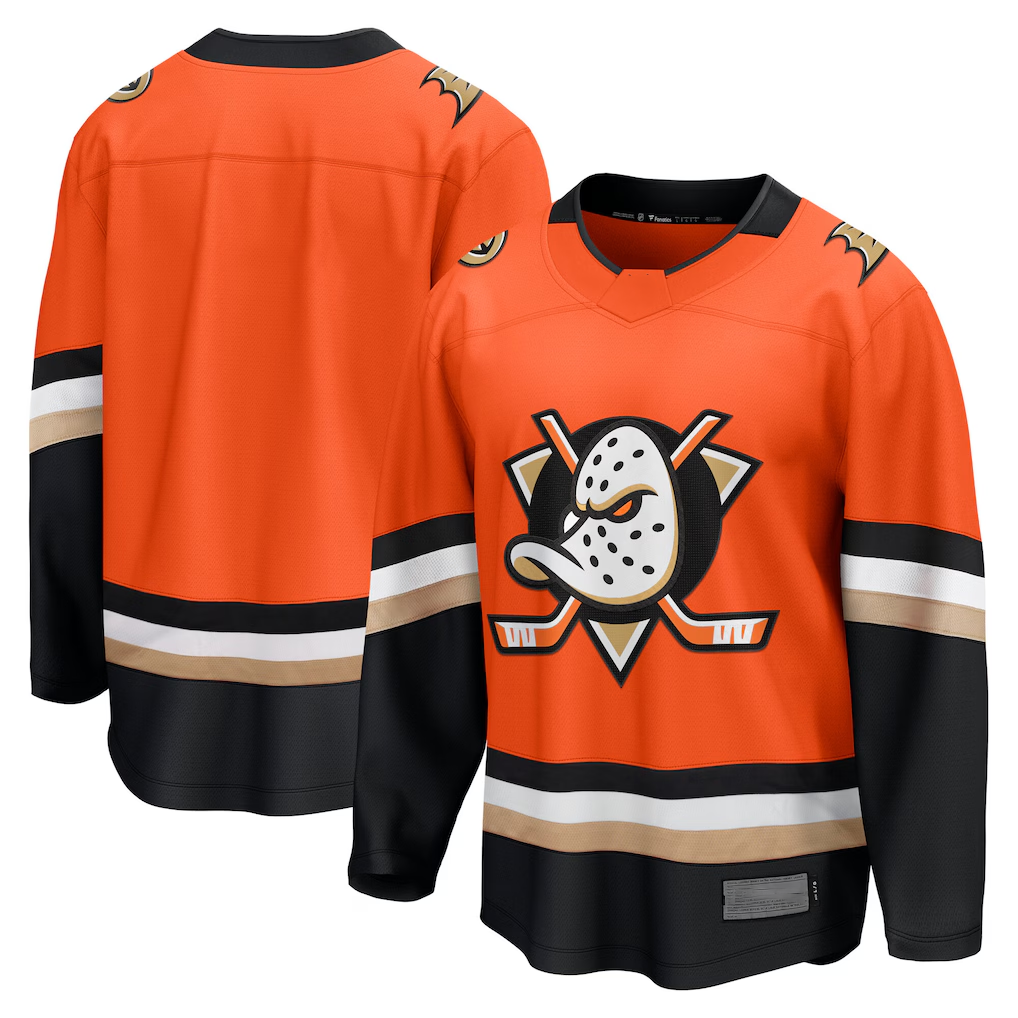 Kdoa A.Ducks Orange Home Breakaway Jerseys
