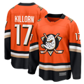 Kdoa A.Ducks #17 Alex Killorn Orange Home Breakaway Jerseys