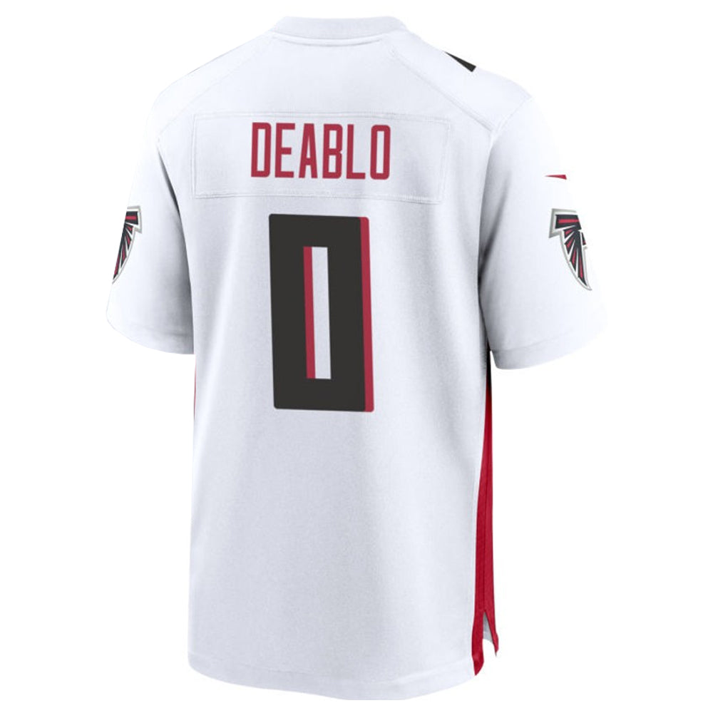 Kdoa A.Falcons #0 Divine Deablo Player White Home Game Stitched Jerseys