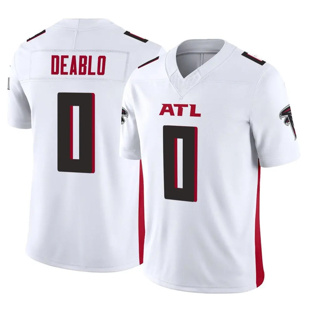 Kdoa A.Falcons #0 Divine Deablo Player White Vapor F.U.S.E. Limited Home Game Stitched Jerseys