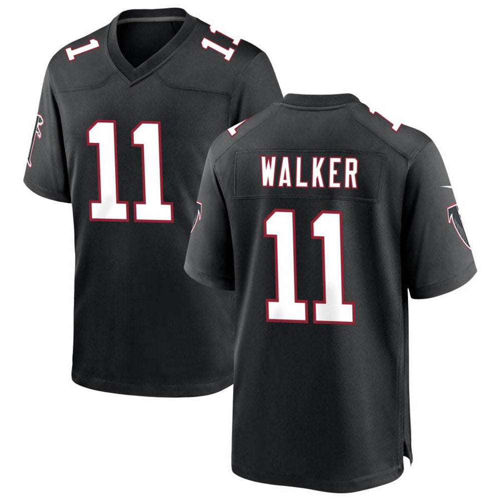 Kdoa A.Falcons #11 Jalon Walker Player Black Throwback Game Stitched Jerseys