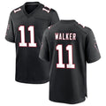 Kdoa A.Falcons #11 Jalon Walker Player Black Throwback Game Stitched Jerseys