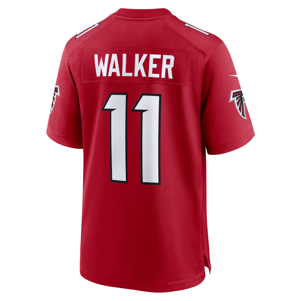 Kdoa A.Falcons #11 Jalon Walker Red Game Stitched Jerseys