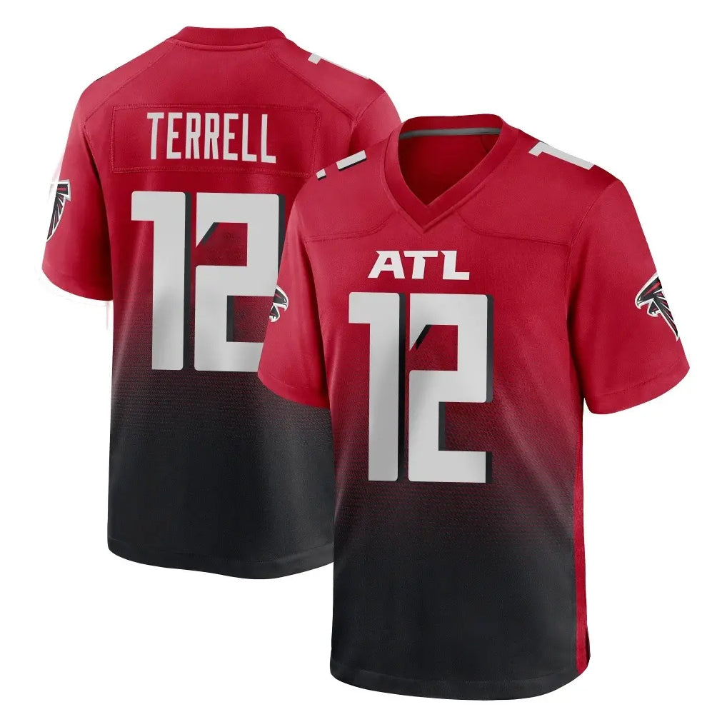 Kdoa A.Falcons #12 Avieon Terrell Player Red Home Game Stitched Jerseys