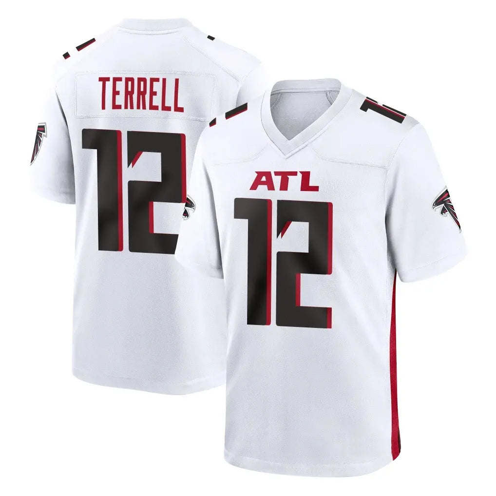 Kdoa A.Falcons #12 Avieon Terrell Player White Home Game Stitched Jerseys
