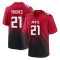 Kdoa A.Falcons #21 Mike Hughes Player Red Home Game Stitched Jerseys