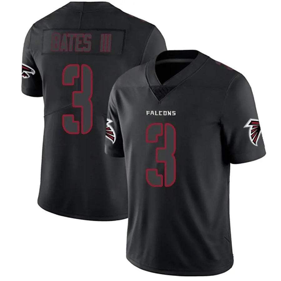 Kdoa A.Falcons #3 Jessie Bates III Player Black Impact Limited Stitched Jerseys