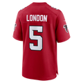 Kdoa A.Falcons #5 Drake London Red Game Stitched Jerseys