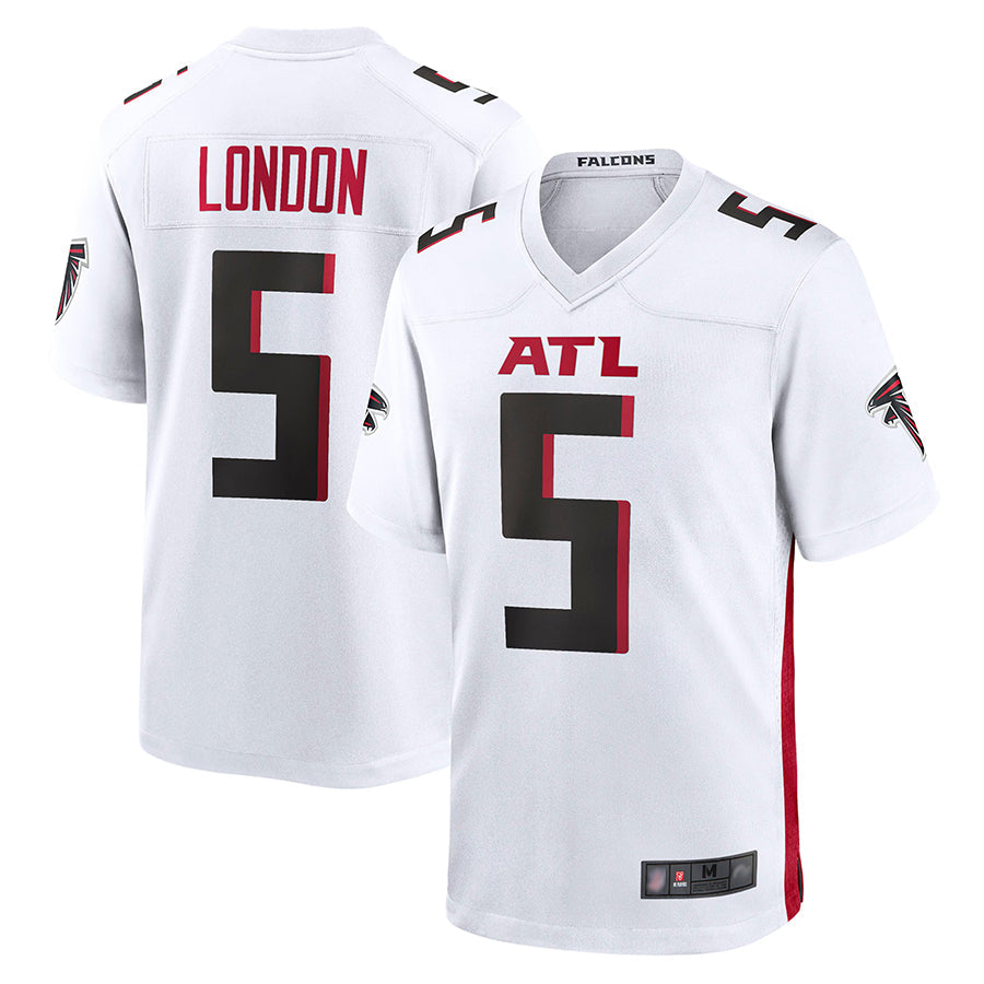 Kdoa A.Falcons #5 Drake London Player White Game Stitched Jerseys