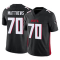 Kdoa A.Falcons #70 Jake Matthews Player Black Vapor F.U.S.E. Limited Stitched Jerseys