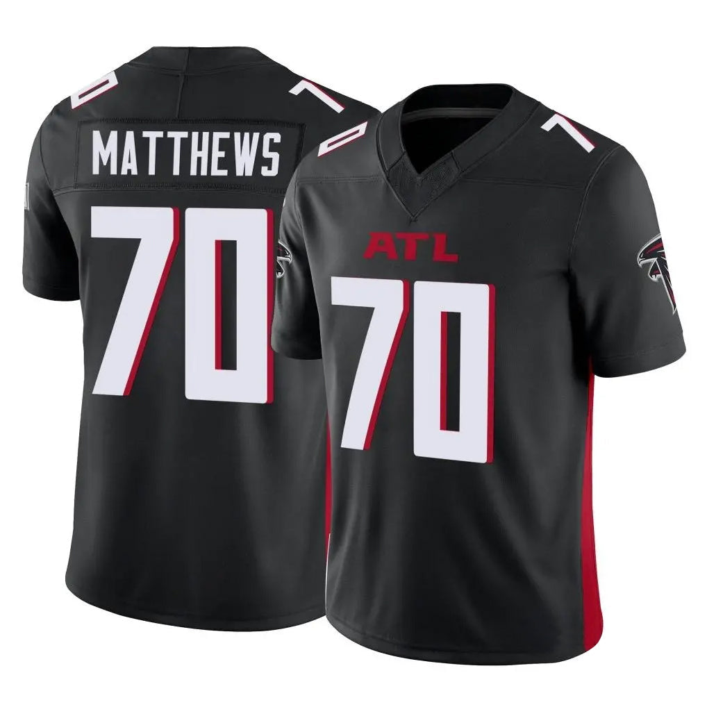 Kdoa A.Falcons #70 Jake Matthews Player Black Vapor F.U.S.E. Limited Stitched Jerseys