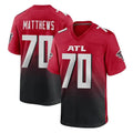 Kdoa A.Falcons #70 Jake Matthews Player Red Home Game Stitched Jerseys