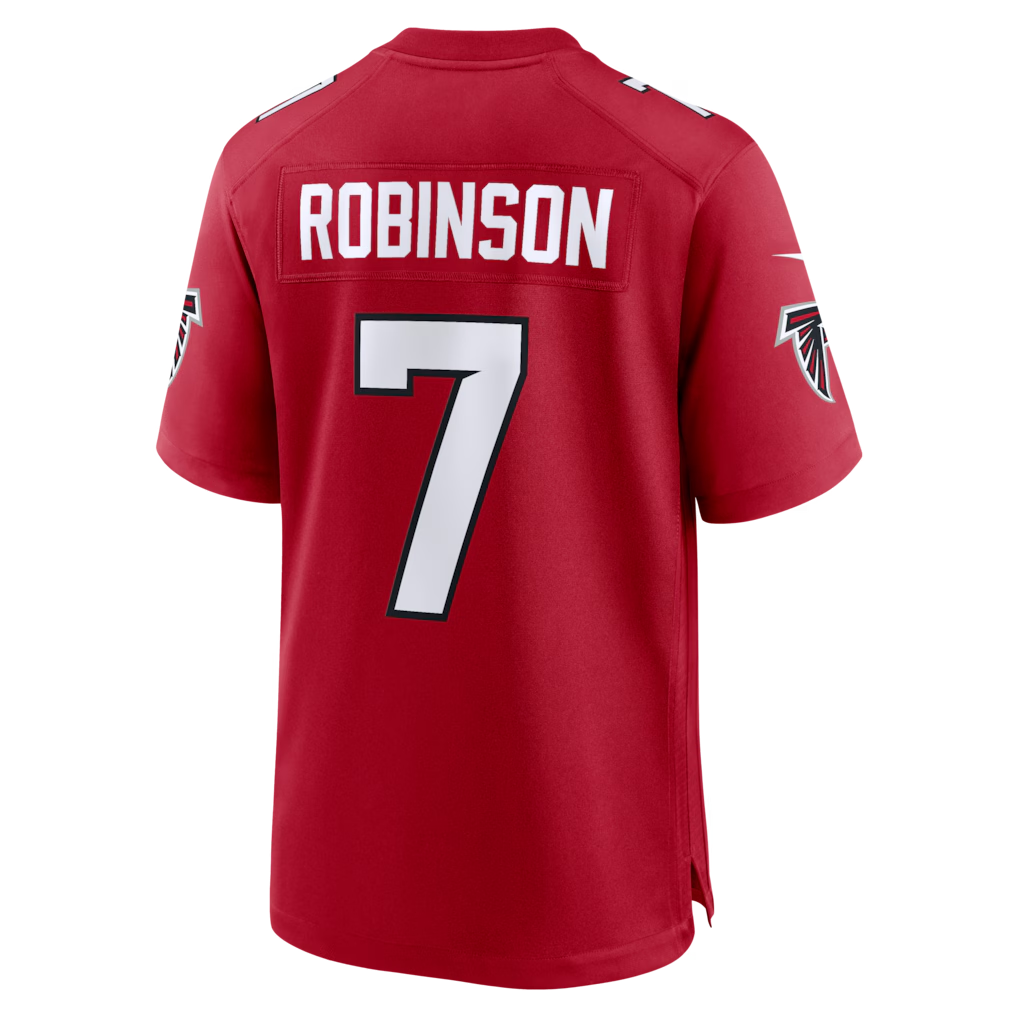 Kdoa A.Falcons #7 Bijan Robinson Red Game Stitched Jerseys