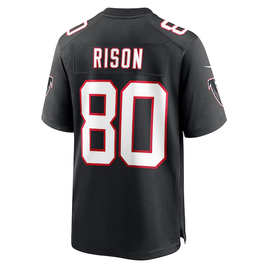 Kdoa A.Falcons #80 Andre Rison Player Black Throwback Limited Home Game Stitched Jerseys