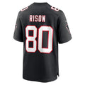 Kdoa A.Falcons #80 Andre Rison Player Black Throwback Limited Home Game Stitched Jerseys
