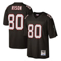 Kdoa A.Falcons #80 Andre Rison Player Mitchell & Ness Black 1992 Legacy Stitched Jerseys