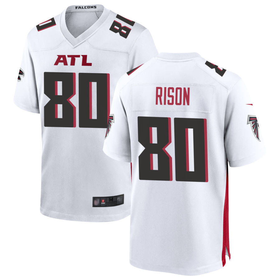 Kdoa A.Falcons #80 Andre Rison Player White Home Game Stitched Jerseys