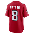 Kdoa A.Falcons #8 Kyle Pitts Sr. Red Game Stadium Jerseys