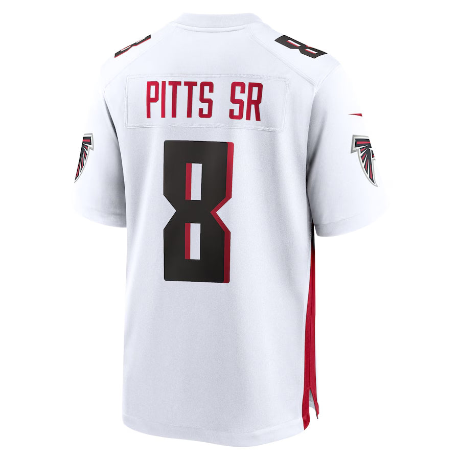 Kdoa A.Falcons #8 Kyle Pitts Sr. Player White Home Game Stitched Jerseys