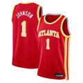 Kdoa A.Hawks #1 Jalen Johnson Red Swingman Jerseys - Icon Edition