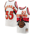 Kdoa A.Hawks #55 Dikembe Mutombo Mitchell & Ness White 199697 Hardwood Classics Swingman Jerseys