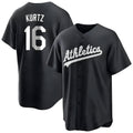 Kdoa Athletics #16 Nick Kurtz Player Black Game Stitched Jerseys