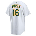 Kdoa Athletics #16 Nick Kurtz Player White Home Game Stitched Jerseys