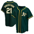 Kdoa Athletics #21 Tyler Soderstrom Player Green Replica Alternate Stitched Jersey