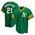Kdoa Athletics #21 Tyler Soderstrom Player Green Replica Cooperstown Collection Stitched Jersey