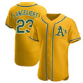 Kdoa Athletics #23 Shea Langeliers Player Gold Authentic Alternate Stitched Jerseys