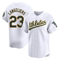 Kdoa Athletics #23 Shea Langeliers Player White Limited Home Stitched Jersey