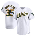 Kdoa Athletics #35 Rickey Henderson Player White Limited Home Stitched Jersey