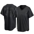 Kdoa Athletics #40 Luis Severino player Black Replica Pitch Fashion Stitched Jersey