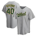 Kdoa Athletics #40 Luis Severino player Gray Replica Road Stitched Jersey