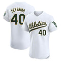 Kdoa Athletics #40 Luis Severino player White Elite Home Stitched Jersey
