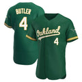 Kdoa Athletics #4 Lawrence Butler player Green Authentic Kelly Alternate Stitched Jersey