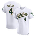 Kdoa Athletics #4 Lawrence Butler player White Elite Home Stitched Jersey