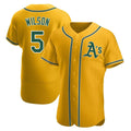 Kdoa Athletics #5 Jacob Wilson Gold Authentic Alternate Stitched Jersey