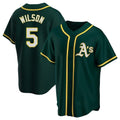 Kdoa Athletics #5 Jacob Wilson Green Replica Alternate Stitched Jersey