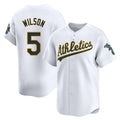 Kdoa Athletics #5 Jacob Wilson White Limited Home Stitched Jersey