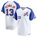 Kdoa A.Braves #13 Ronald Acuna Jr. City Connect Limited Jersey - White Personalized Jerseys