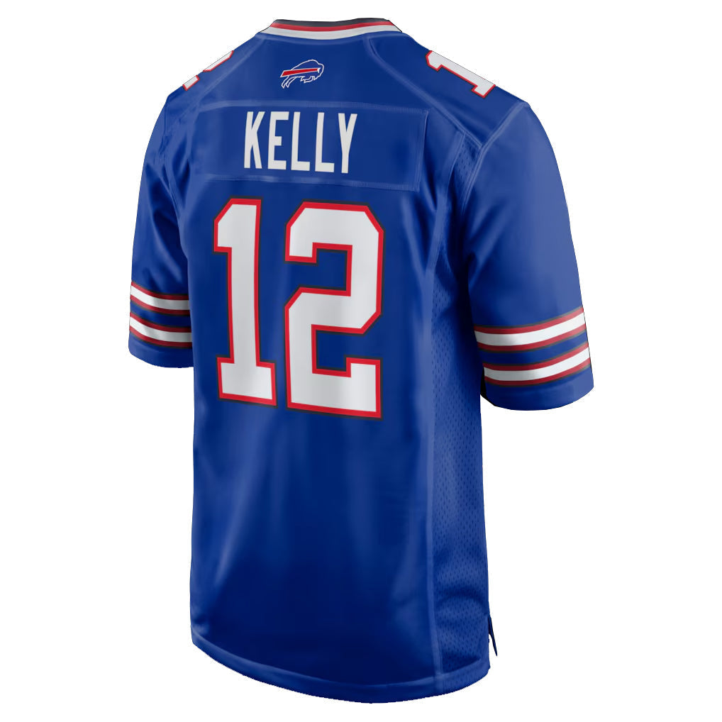 Kdoa B.Bills #12 Jim Kelly Player Royal Home Game Stitched Jerseys