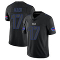 Kdoa B.Bills #17 Josh Allen Player Black Impact Limited Home Game Stitched Jerseys