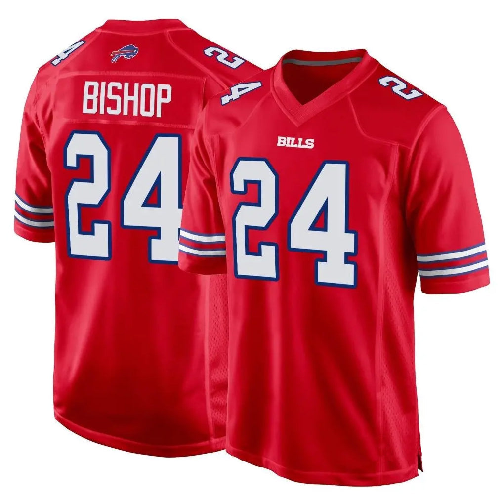 Kdoa B.Bills #24 Cole Bishop Player Red Home Game Stitched Jerseys