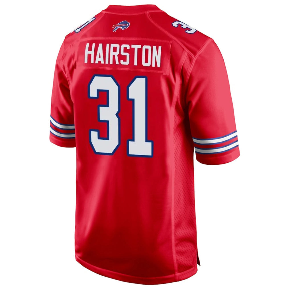 Kdoa B.Bills #31 Maxwell Hairston Player Red Home Game Stitched Jerseys