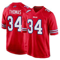 Kdoa B.Bills #34 Thurman Thomas Player Red Home Game Stitched Jerseys